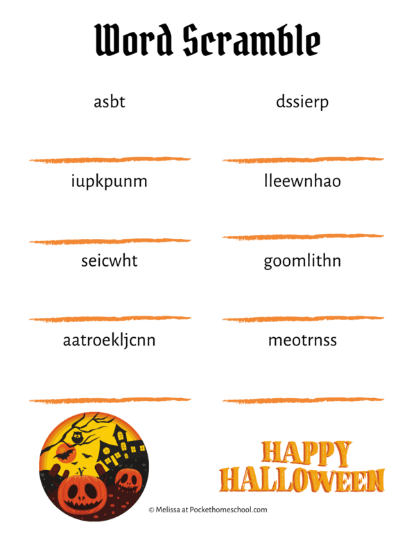Halloween Activities for Kids Printable - Image 3