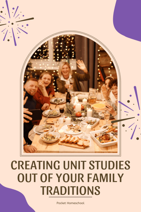 Do you want to incorporate your family traditions into a holiday unit study for your homeschool? Use this workbook to create one!
