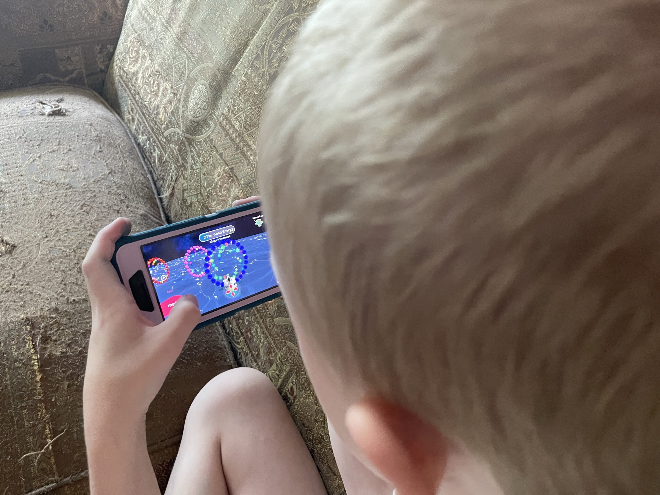 One kid playing LuvBug Learning, a social emotional app