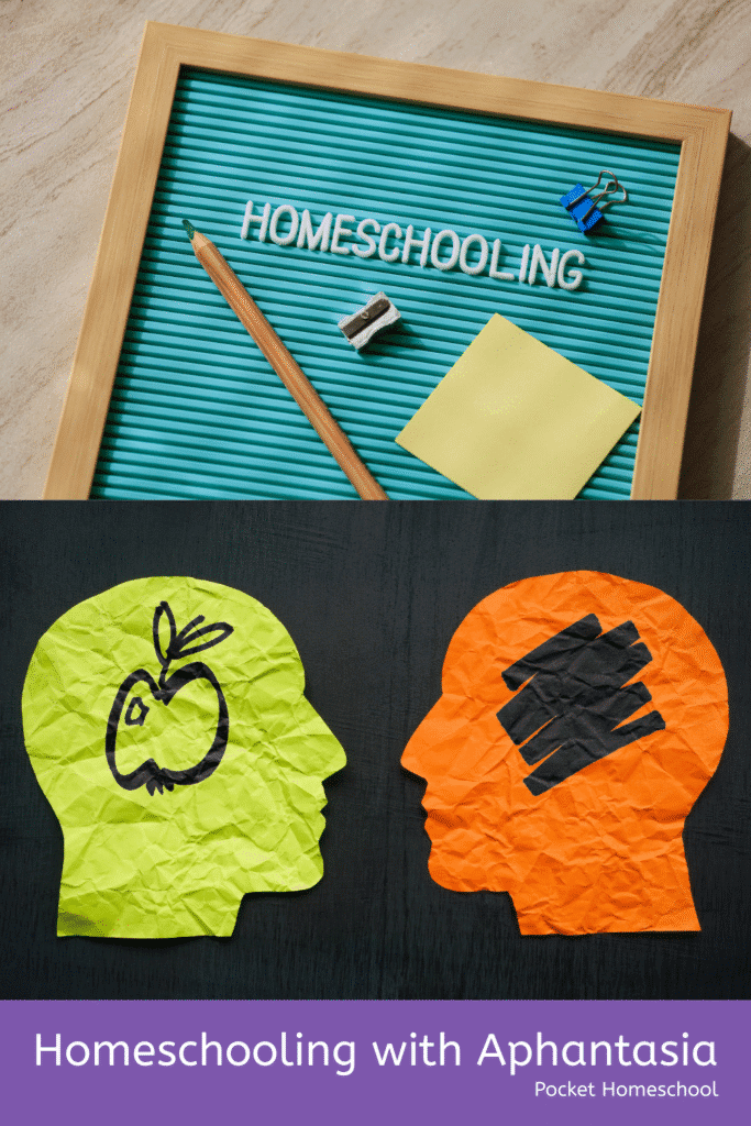When you have aphantasia, you don't see images in your head. What are some of the ways this could affect homeschooling? 